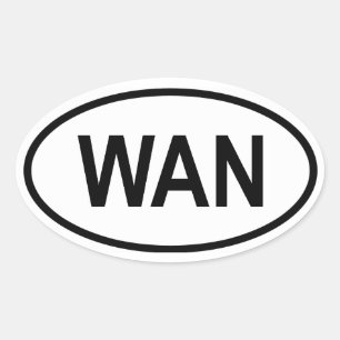 Sticker Ovale Nigeria "WAN"