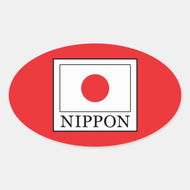 Sticker Ovale Nippon (Devant)
