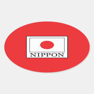 Sticker Ovale Nippon