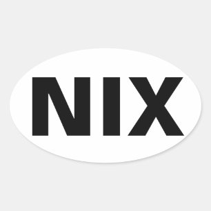 STICKER OVALE NIX