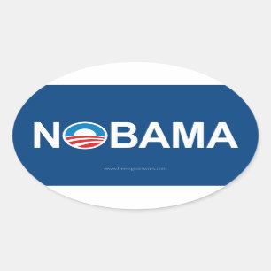 STICKER OVALE NOBAMA