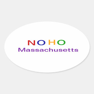 Sticker Ovale NOHO Massachusetts