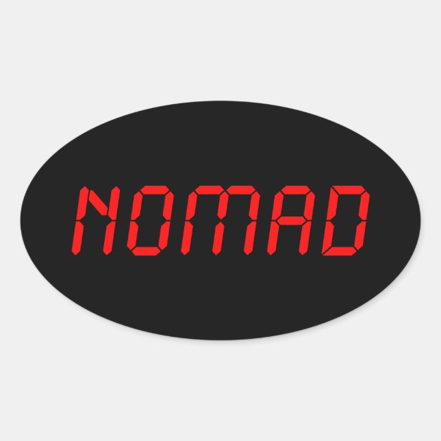 STICKER OVALE NOMAD NUMÉRIQUE (Devant)