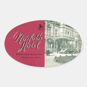 Sticker Ovale Norfolk Hotel Bournemouth