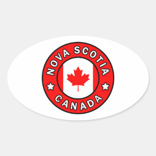 Sticker Ovale Nouvelle-Écosse Canada