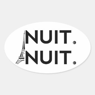 Sticker Ovale Nuit