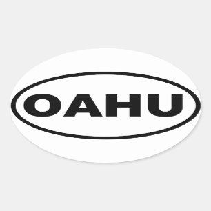 STICKER OVALE OAHU