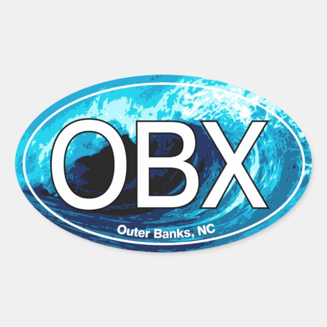 Sticker Ovale OBX Banques extérieures Vont Ovale (Devant)