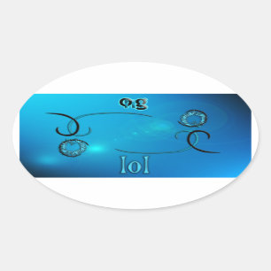 Sticker Ovale Oh mon Dieu !