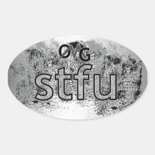 Sticker Ovale Oh mon Dieu !