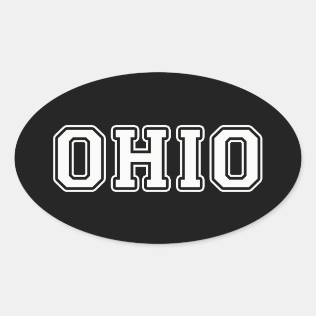 Sticker Ovale Ohio (Devant)