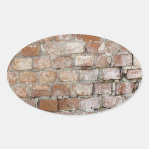 Sticker Ovale Old Brick