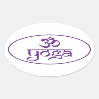 Sticker Ovale Om Yoga