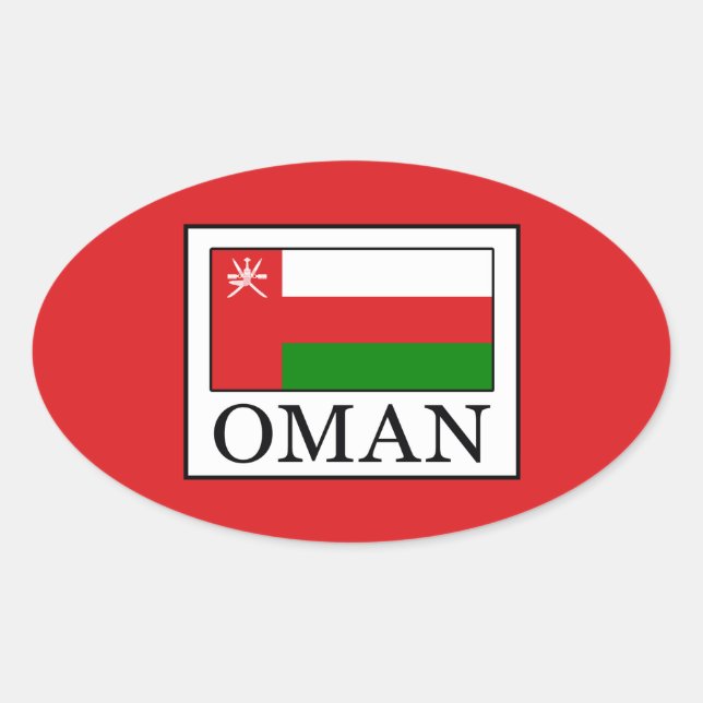 Sticker Ovale Oman (Devant)