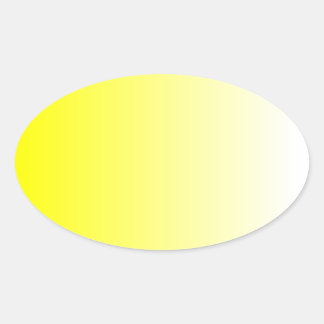 Sticker Ovale Ombre jaune