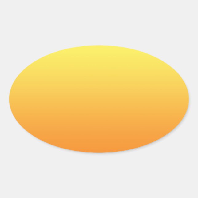Sticker Ovale Ombre jaune et orange (Devant)