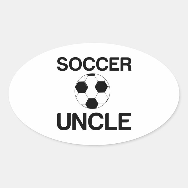 STICKER OVALE ONCLE DE SOCCER (Devant)