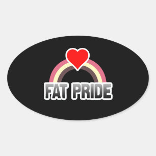 Sticker Ovale Orgueil des gros