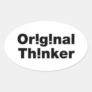Sticker Ovale Original Thinker