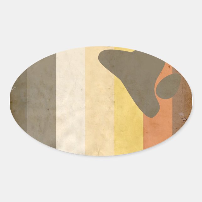 STICKER OVALE OURS (Devant)