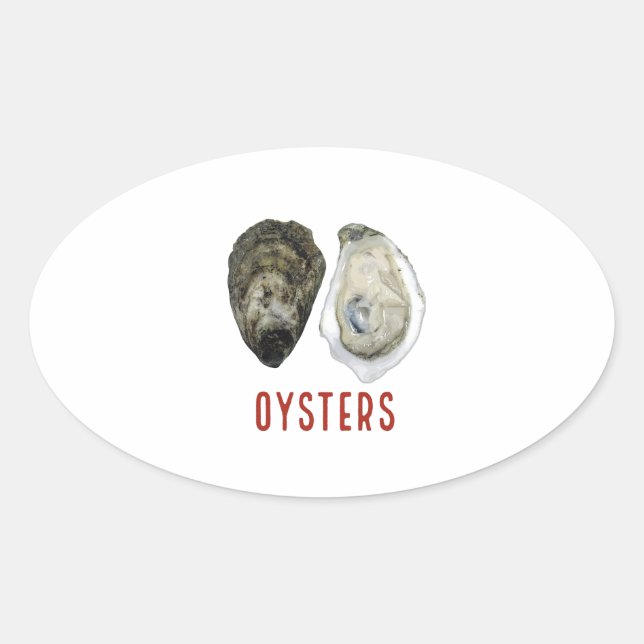 STICKER OVALE OYSTERS (Devant)