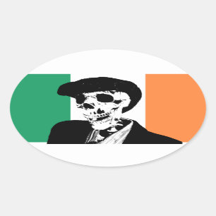 Sticker Ovale Paddy Pogue en plastique Petite fenêtre Oval