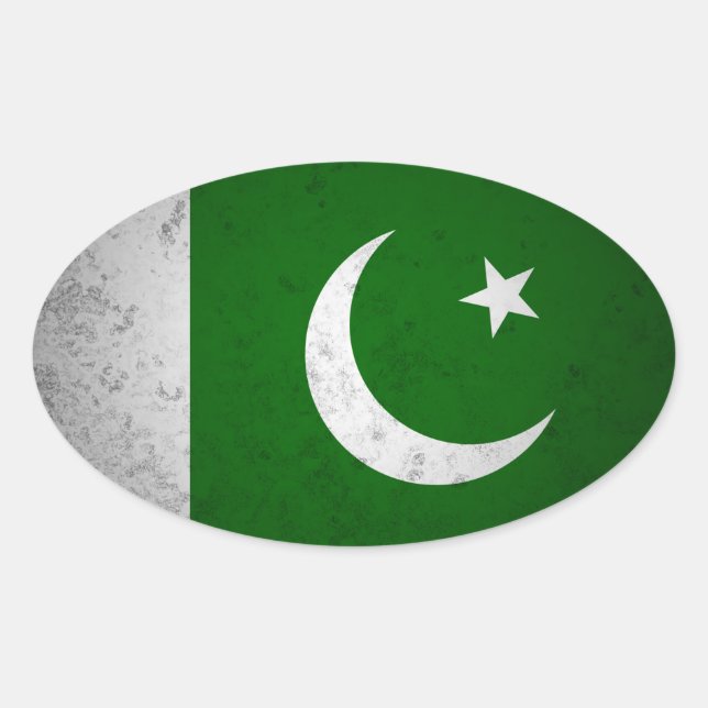 Sticker Ovale Pakistan (Devant)
