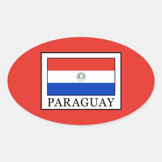 Sticker Ovale Paraguay (Devant)