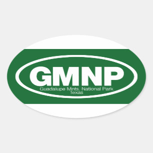 Sticker Ovale Parc national de montagnes de Guadalupe