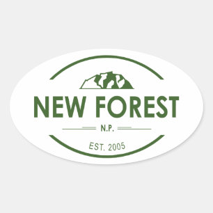 Sticker Ovale Parc national de New Forest