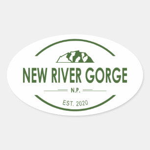 Sticker Ovale Parc national de River Gorge