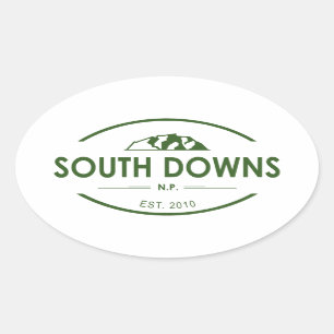 Sticker Ovale Parc national de South Downs