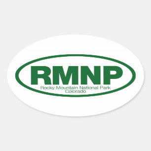 Sticker Ovale Parc national des Rocheuses