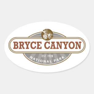 Sticker Ovale Parc national du Bryce Canyon Utah