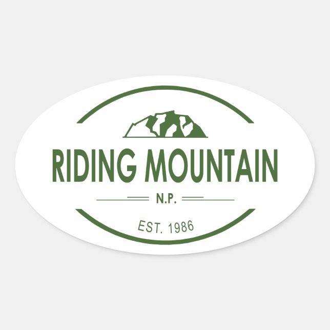 Sticker Ovale Parc national du Mont-Riding (Devant)