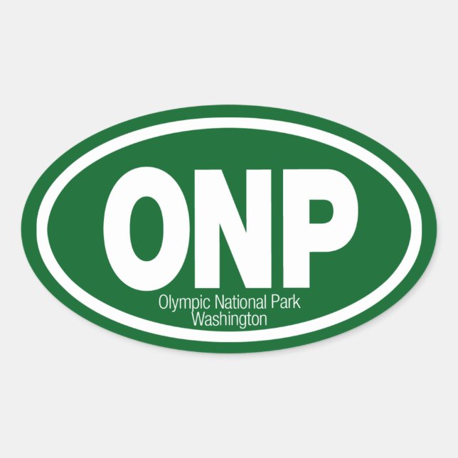 Sticker Ovale Parc national olympique (Devant)