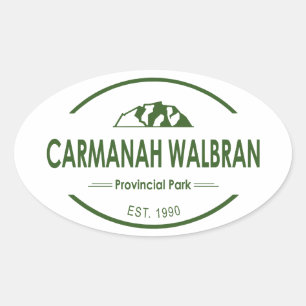 Sticker Ovale Parc provincial Carmanah Walbran