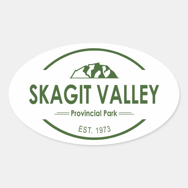 Sticker Ovale Parc provincial de Skagit Valley (Devant)