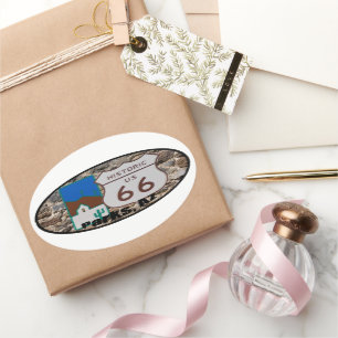 Sticker Ovale Parcs historiques Arizona Ver de l'itinéraire 66