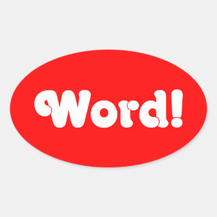 Sticker Ovale Parole !