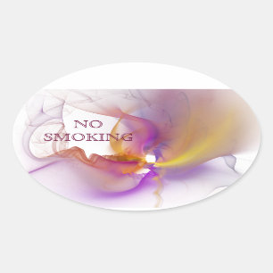 Sticker Ovale Pas de tabac