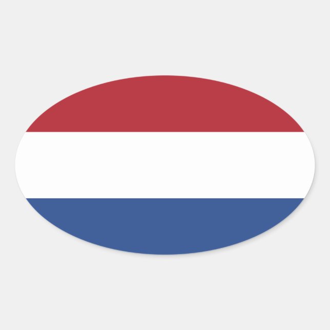 Sticker ovale Pays-Bas Flag (Devant)