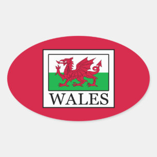 Sticker Ovale Pays de Galles
