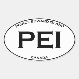 Sticker Ovale PEI - Île Prince Edouard Canada
