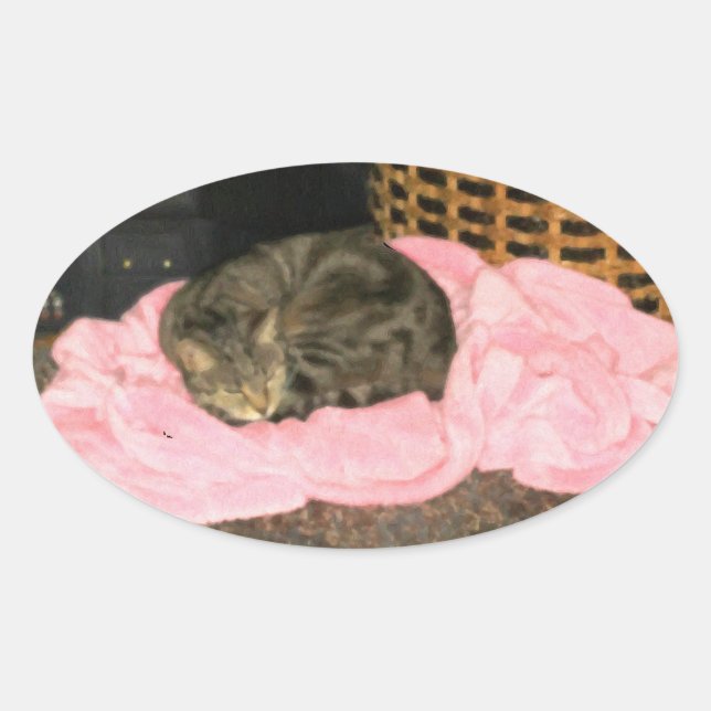 Sticker Ovale Peignoir d'Indigo (Devant)