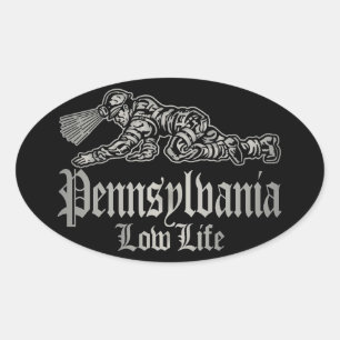 STICKER OVALE PENNSYLVANIA BASSE VIE