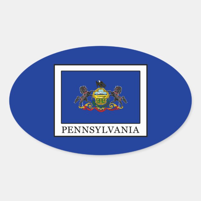 Sticker Ovale Pennsylvanie (Devant)