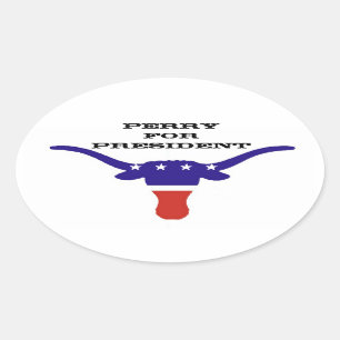 STICKER OVALE PERRY POUR LE PRÉSIDENT