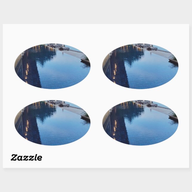 Sticker Ovale Personnalisé sur mesure (Feuille)