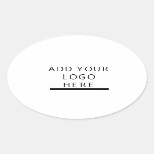 Sticker Ovale Personnaliser - conception - ajoutez votre logo